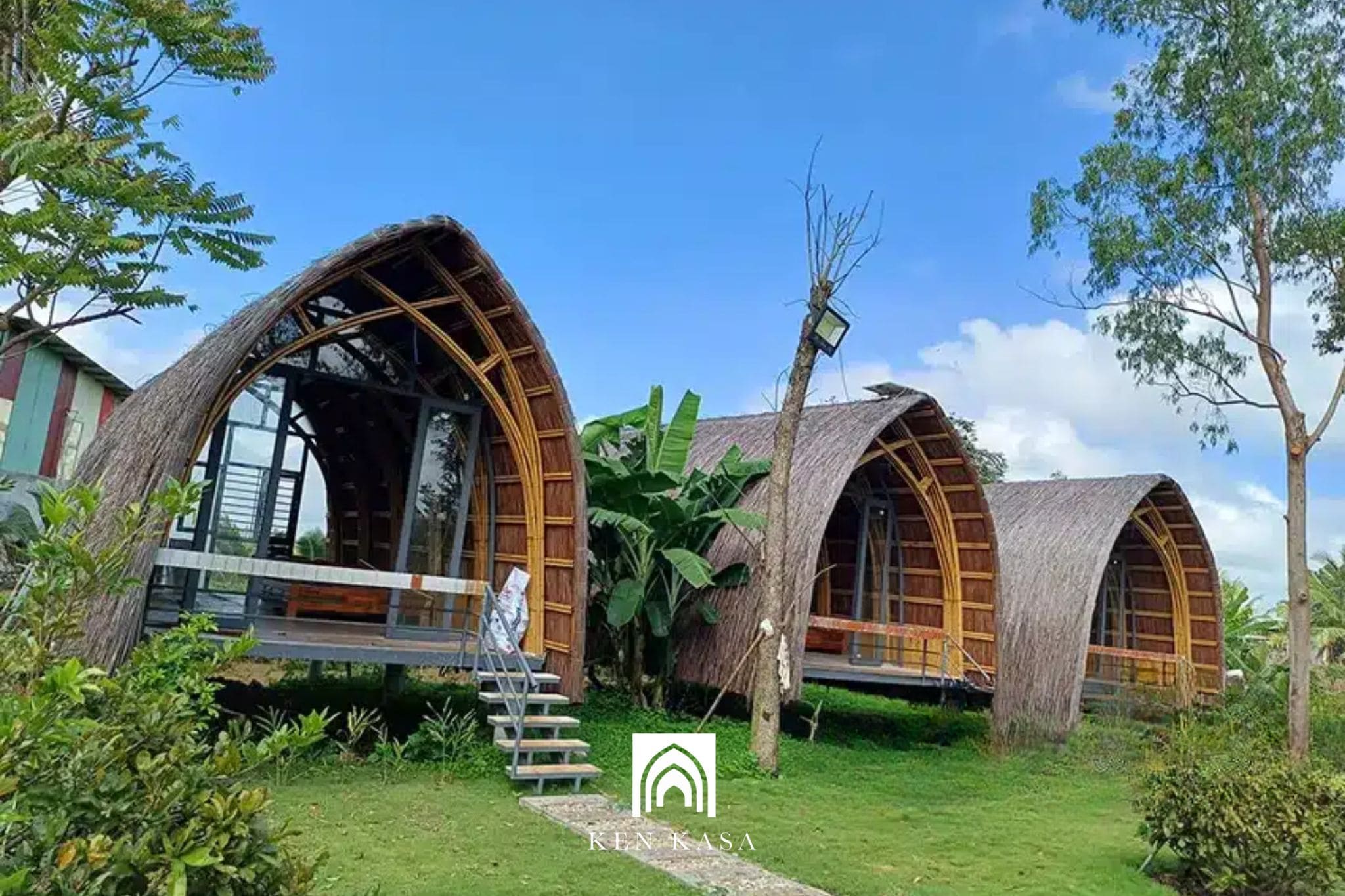 Mẫu thiết kế bungalow bằng tre, nứa, rơm, rạ